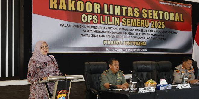 Jadi Jujugan Libur Nataru 2026, Banyuwangi Gelar Rakor Pengamanan Lintas Sektor