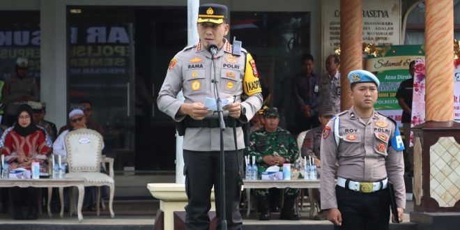 Polresta Banyuwangi Gelar Apel Kesiapan Operasi Lilin Semeru 2025