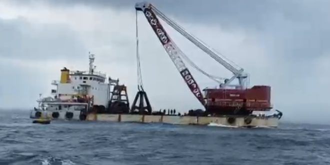 Satpolairud Polresta Banyuwangi Patroli Selat Bali, Awasi Persiapan Pengangkatan Bangkai KMP Tunu Pratama Jaya