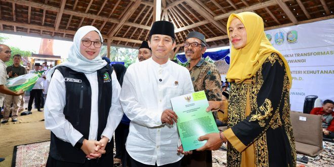 Pemerintah Tuntaskan Program TORA di Banyuwangi, Ratusan Hektare Lahan Hutan Diserahkan ke Warga