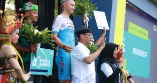 Menteri Perhubungan Budi Karya Sumadi datang di event Tour de Banyuwangi Ijen yang digelar oleh Pemerintah Kabupaten Banyuwangi. (Foto. Istimewa)
