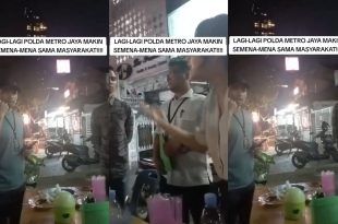 Pihak Polisi berpakaian preman di Jakarta yang sempat viral. (Foto. Twitter @zer0failed)