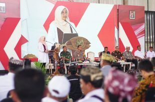 Rapat Koordinasi (Rakor) Tiga Pilar di Lapangan Tennis Indoor GOR Tawang Alun. (Foto. Istimewa)