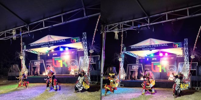 Semarak kegiatan Wringinpitu Festival dalam rangka peringatan HUT RI ke 79 di Kecamatan Tegaldlimo. (Foto. Nazila)