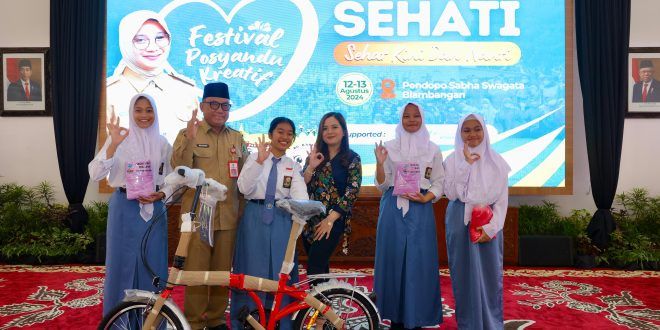 Tasya Kamila dalam sesi Bincang Sehat yang merupakan rangkaian dari Festival Posyandu dari Pemkab Banyuwangi. (Foto. Istimewa)