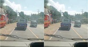 Cuaca terik yang tidak biasa dirasakan di sepanjang jalur Genteng menuju Glenmore, Kabupaten Banyuwangi. (Foto. Nur Cahyo)