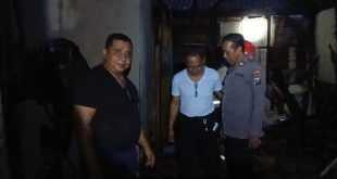 Kebakaran rumah milik warga di Kelurahan Kertosari, Kecamatan Kota Banyuwangi imbas Charger Handphone. (Foto. Istimewa)