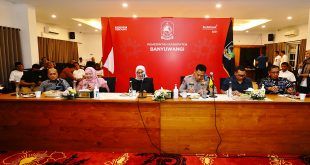 Bupati Banyuwangi bersama jajaran Forum Pimpinan Daerah menggelar rapat koordinasi (rakor) yang dipimpin oleh Ipuk Fiestiandani. (Foto. Istimewa)