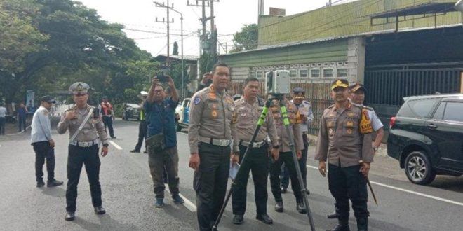 Polres Batu Lakukan Olah TKP Pasca Kecelakaan Maut di Jalan Imam Bonjol yang Diduga Akibat Bus Mengalami Rem Blong