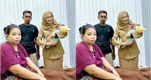 dr. Siti Asiah Anggraeni, Direktur RSUD Genteng bersama keluarga ibu hamil warga Dusun Sukamade, Desa Sarongan, Kecamatan Pesanggaran. (Foto. Istimewa)