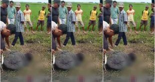 Seorang pencuri motor berinisial R(35) diamankan warga di area persawahan Dusun Grobyog, Desa Tanjungrejo, Kecamatan Wuluhan. (Foto. Istimewa)