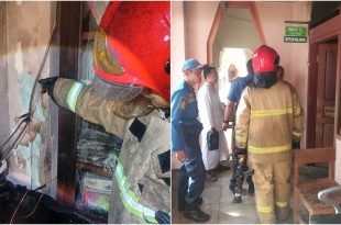Insiden kebakaran yang di tangani Damkarmat Banyuwangi di di Jl. KH Harun Nomor 03, Kelurahan Tukangkayu, Kecamatan Kota pada Senin, 26 Mei 2025. (Foto. Humas Damkar For RBT)