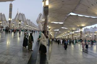 Kondisi Masjid Nabawi di Kota Madinah saat Jemaah Haji selesai melaksanak Sholat Subuh berjamaah. (Foto. Abdul Wahid For RBT)
