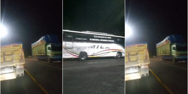 Lalu Lintas Terpantau Ramai Lancar di Jalur Gumitir Malam Ini, Hujan Dilapokan Mulai Mengguyur Sekitaran Patung Gandrung