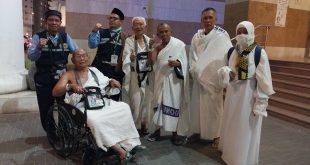 Para Calon Jemaah Haji (CJH) asal Banyuwangi yang tergabung dalam kloter 43 telah berada di Kota Mekah untuk bersiap menantikan Armuzna. (Foto. Dimyati For RBT)