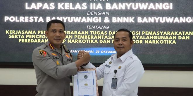 Sinergi Tiga Lembaga Perkuat Sinergi Berantas Narkoba di Banyuwangi