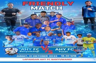Gratis! AHY FC Banyuwangi Bakal Tantang Legenda Timnas & Menteri AHY di Lapangan Sendiri.