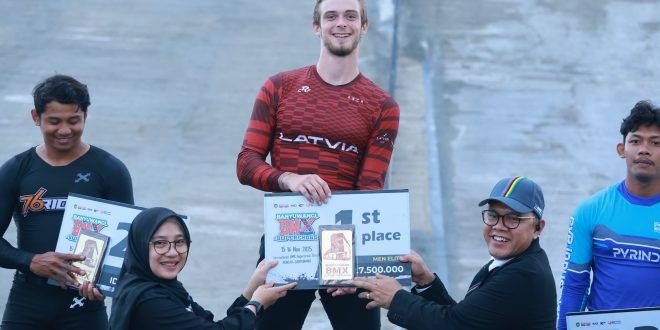 Pembalap Latvia Sabet Gelar Juara, Puji Kelas Internasional Sirkuit BMX Banyuwangi