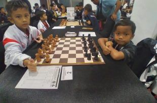 Dua Bocah Atlet Catur Banyuwangi Naufan dan Pilar Bersinar di Kejurnas Mamuju