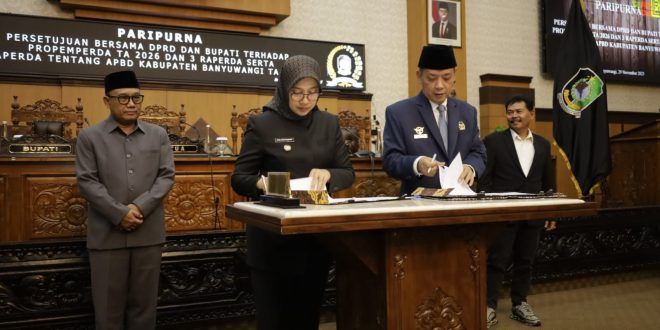 APBD Banyuwangi 2026 Disahkan Siap Hadapi Tantangan Fiskal dengan Sembilan Prioritas