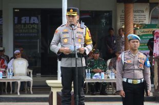 Polresta Banyuwangi Gelar Apel Kesiapan Operasi Lilin Semeru 2025