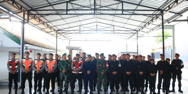 Antisipasi Gangguan Keamanan Nataru, Lapas Banyuwangi Gelar Apel Siaga Libatkan Aparat Penegak Hukum Lain